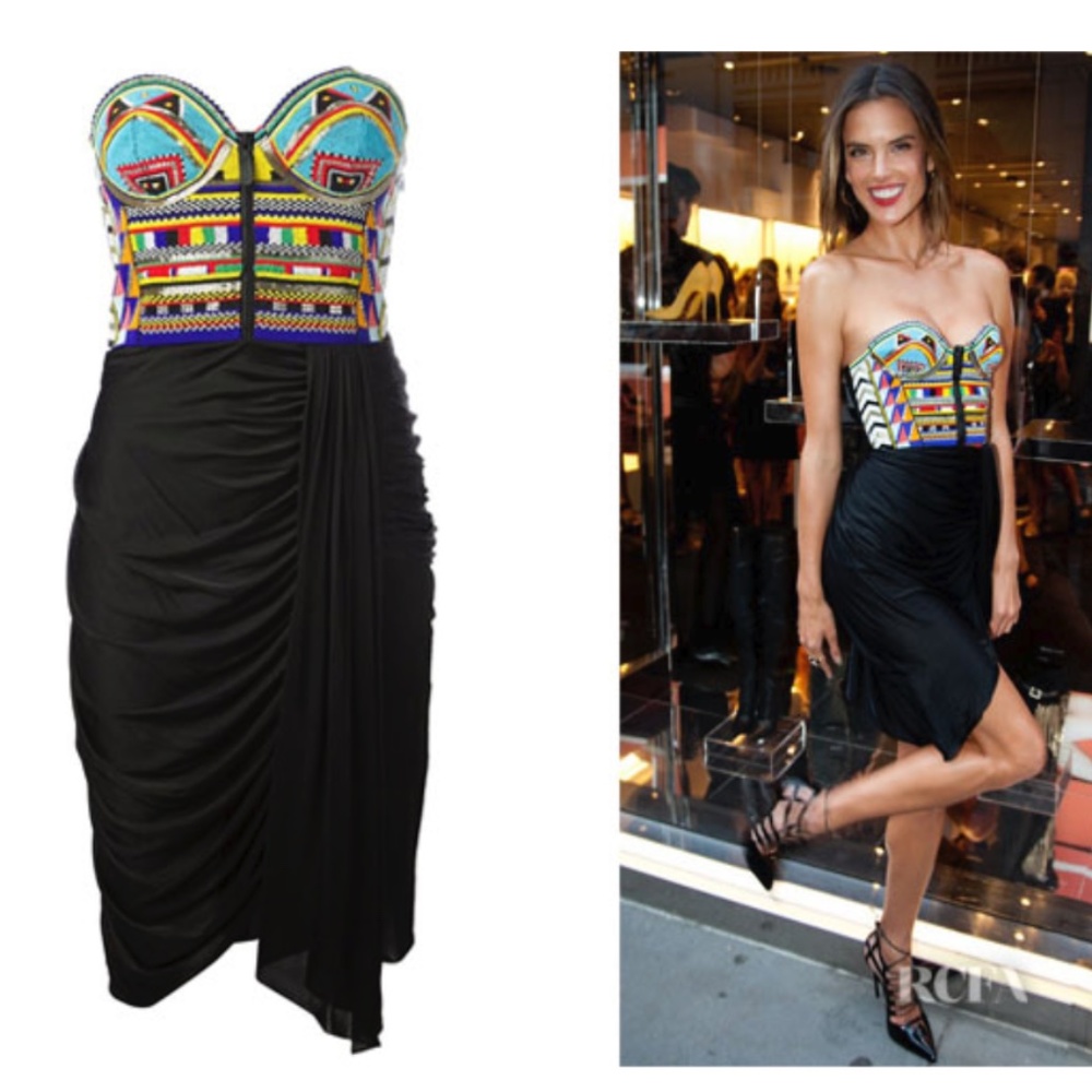 NEW! RARE Emilio Pucci Tribal Beaded Bustier Dress - Picture 4 of 15
